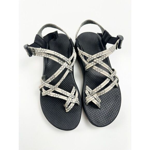 Chaco Women’s Sz 10 ZX2 Sandals Vibram Soles Light Beam Grey - Picture 4 of 5